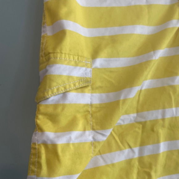 Mens Swimwear Surf Beach Summer Striped Board‎ Swim Trunks Shorts Yellow Small - Picture 5 of 6